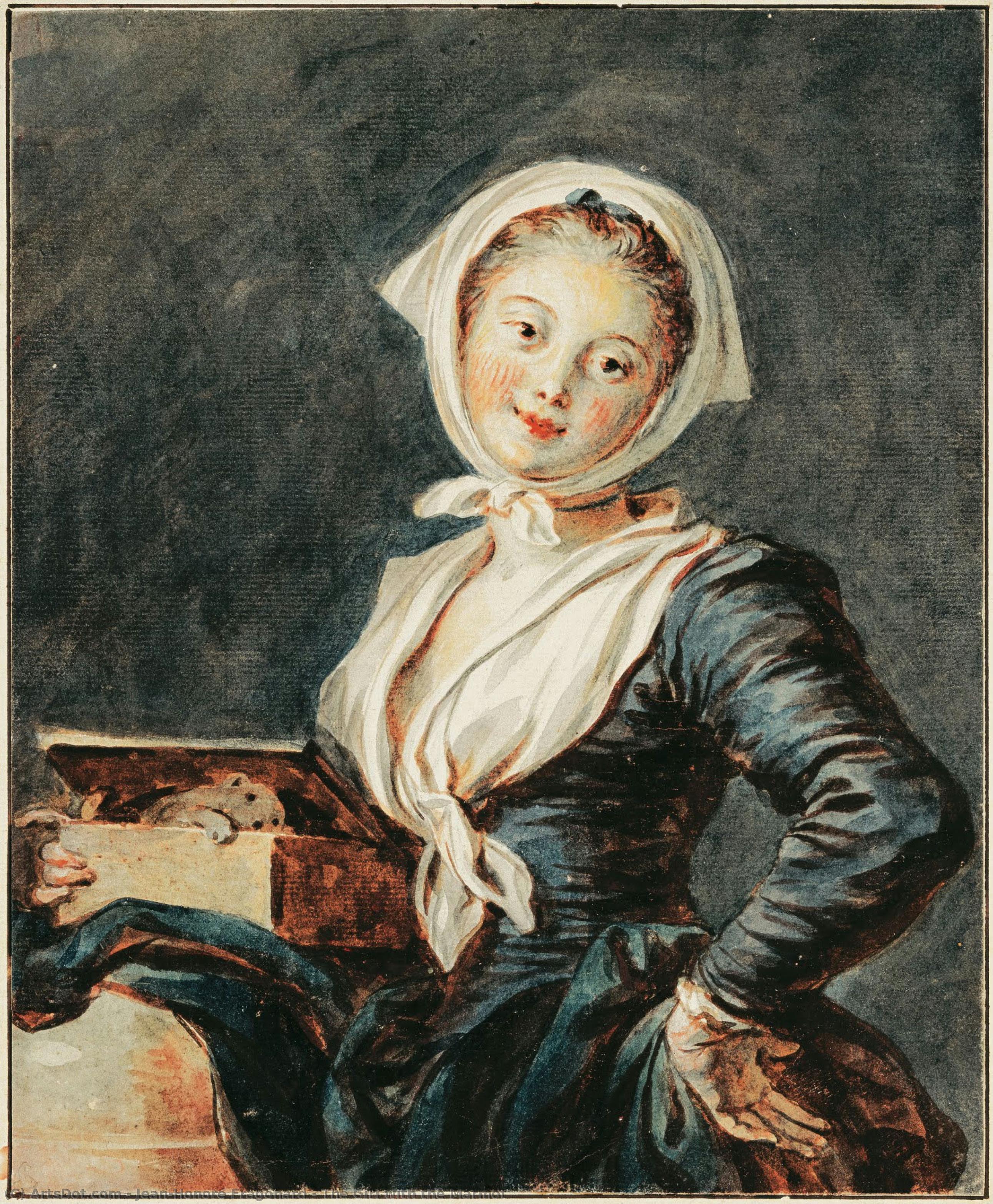 La Niña Con La Marmota — Jean-honoré Fragonard