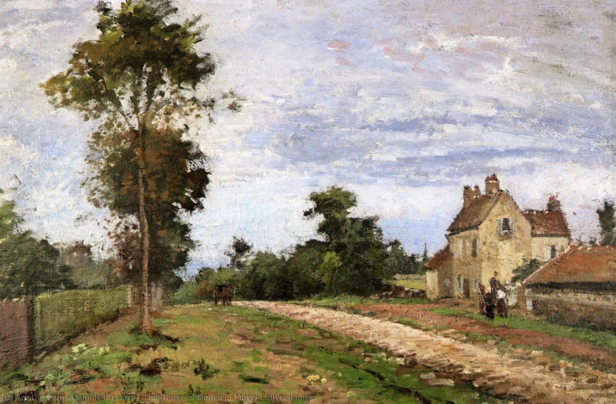 La Casa Del Señor Musy, Louveciennes — Camille Pissarro