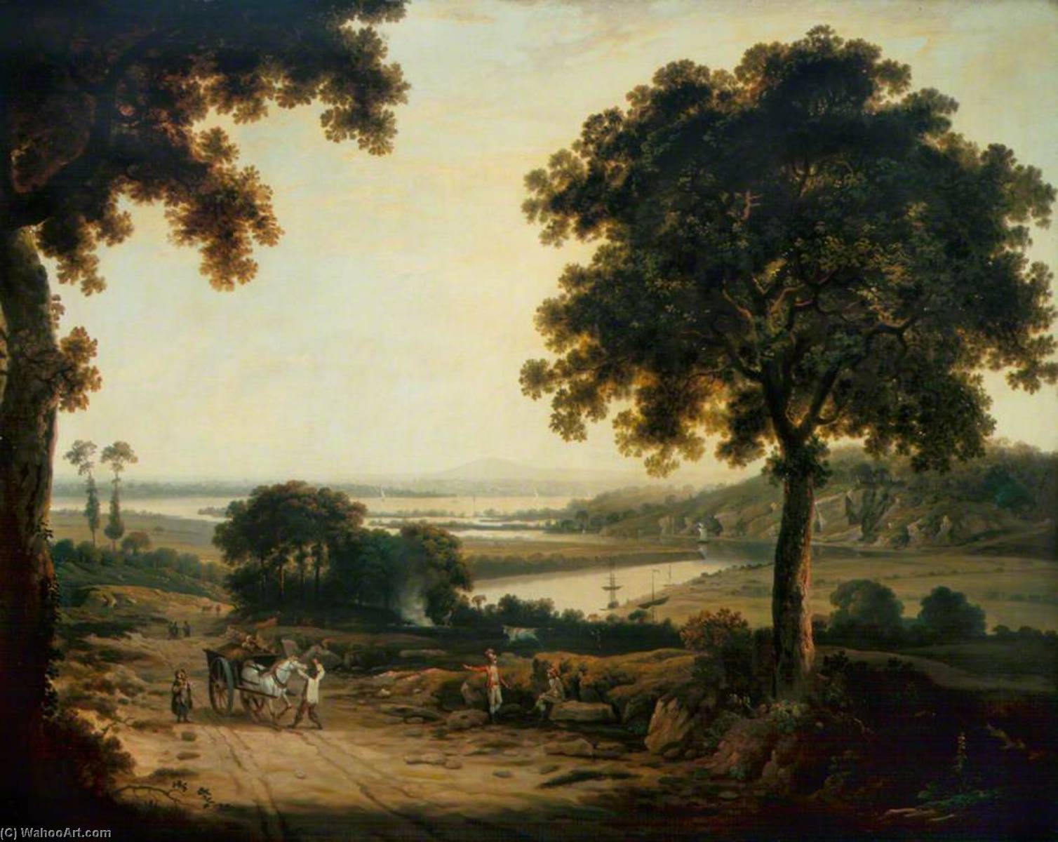 The Conflux Of The Severn And The Wye — George Barrett Der Ältere