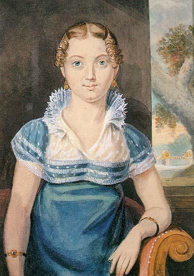 Young Girl With A Blue Dress — John Lewis Krimmel