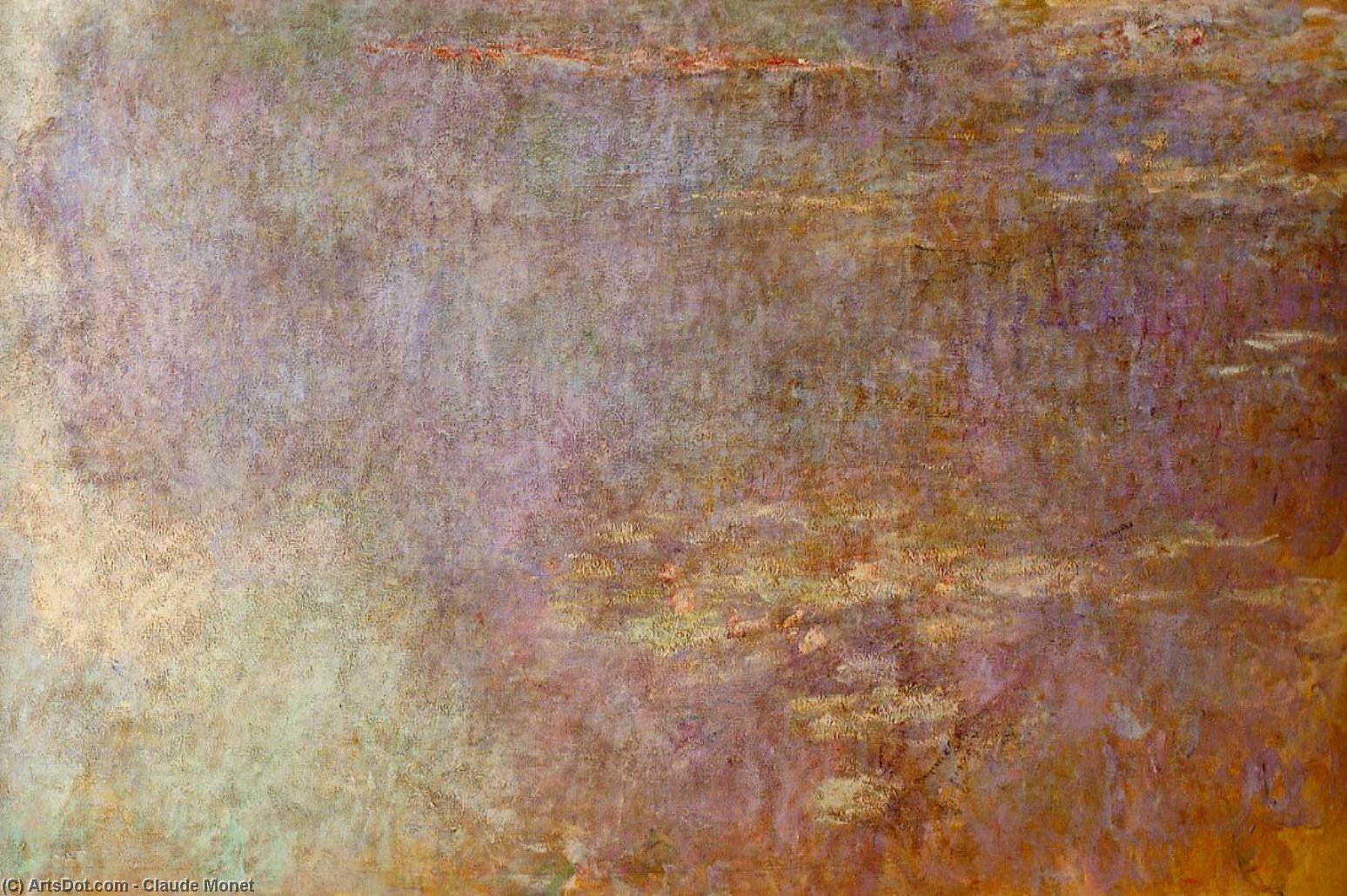 Water-lilies (right Half) — Claude Monet