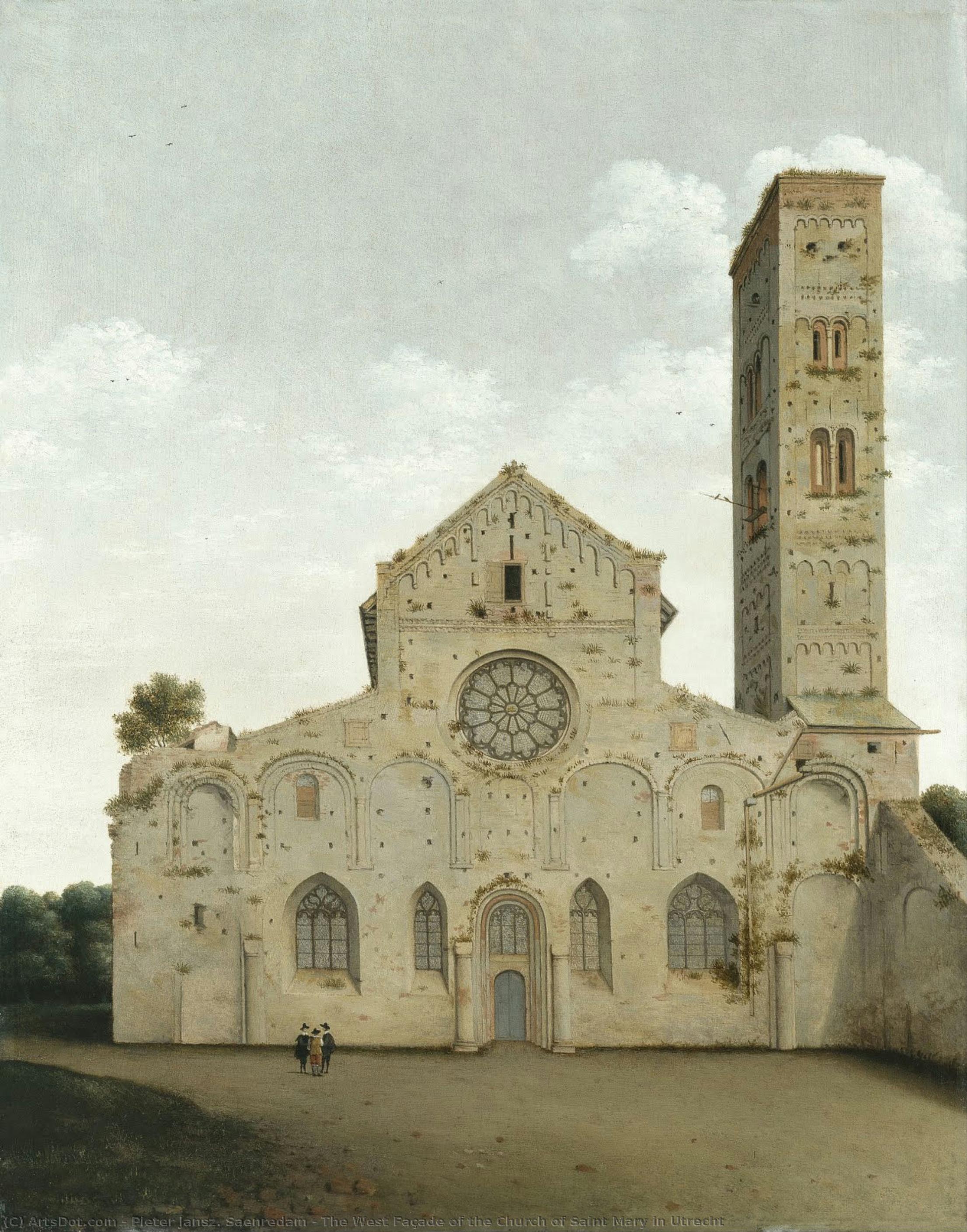 The West Façade Of The Church Of Saint Mary In Utrecht — Pieter Jansz. Saenredam