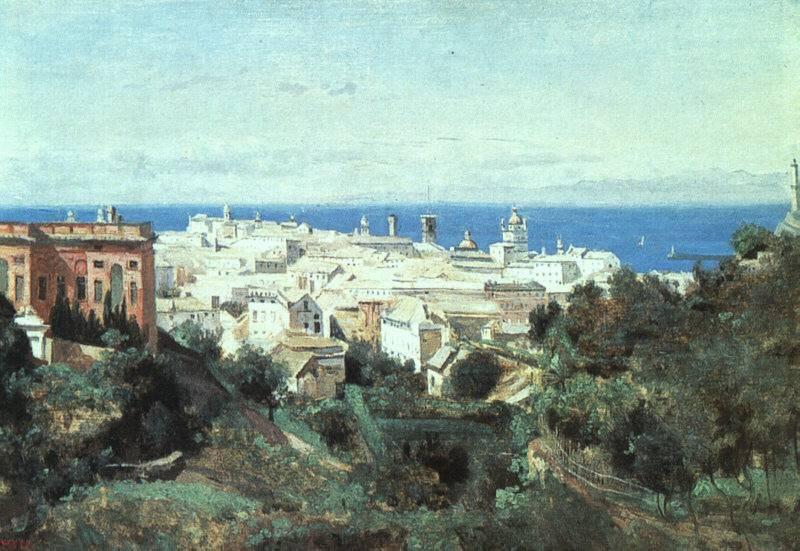View Of Genoa — Jean-baptiste-camille Corot
