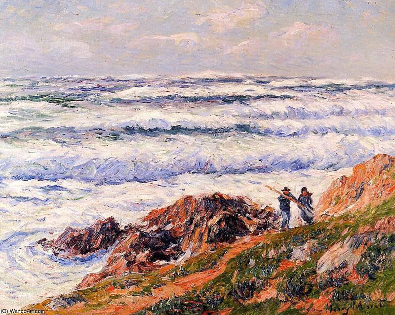 Henry Gras Temps Sur La C_te Bretonne Sun — Henri Moret