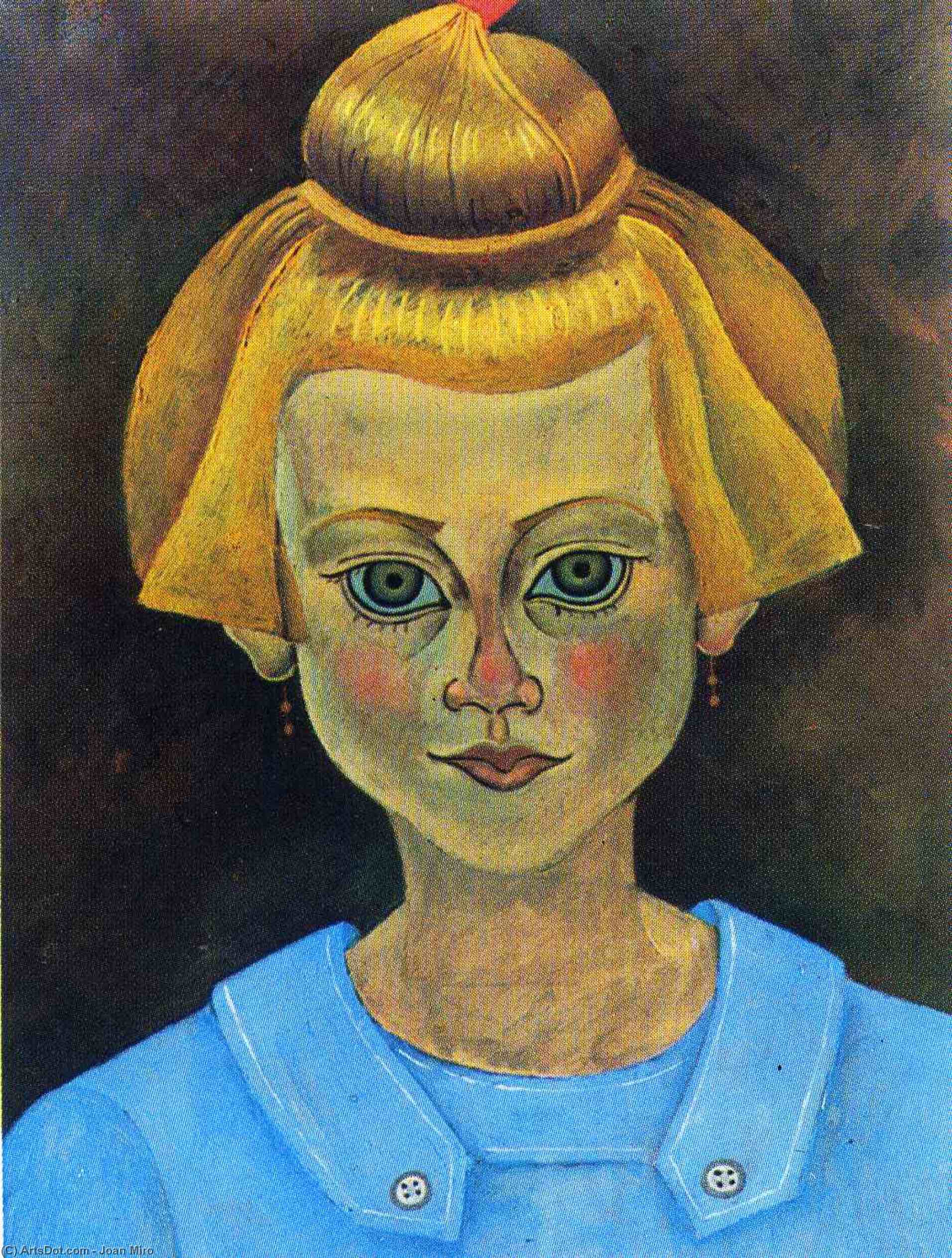 Retrato De Una Niña Joven — Joan Miró