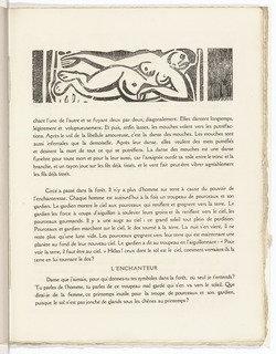 In Text Plate (folio 34) From L'enchanteur Pourrissant — André Derain