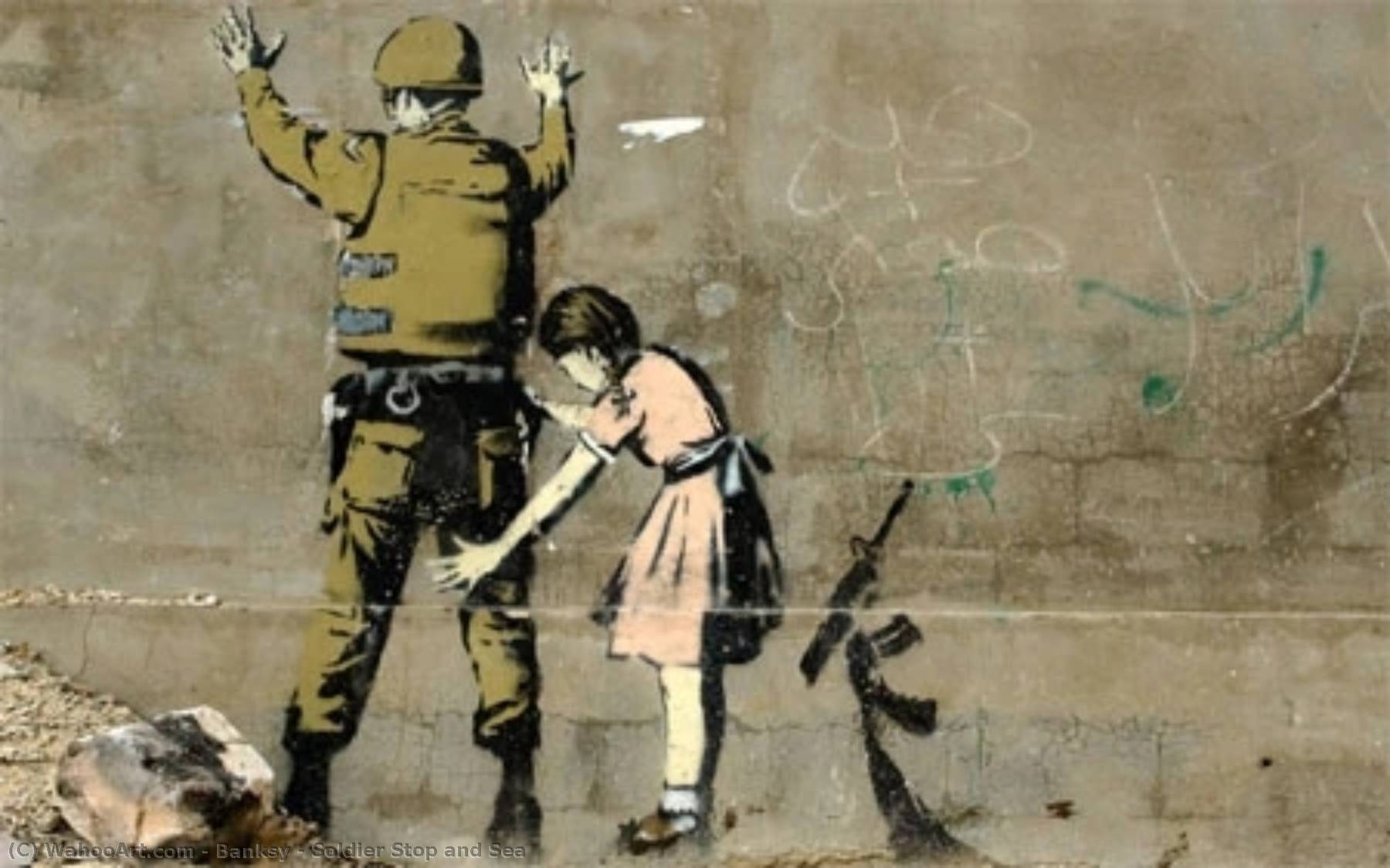 Soldier Stop And Sea — Banksy