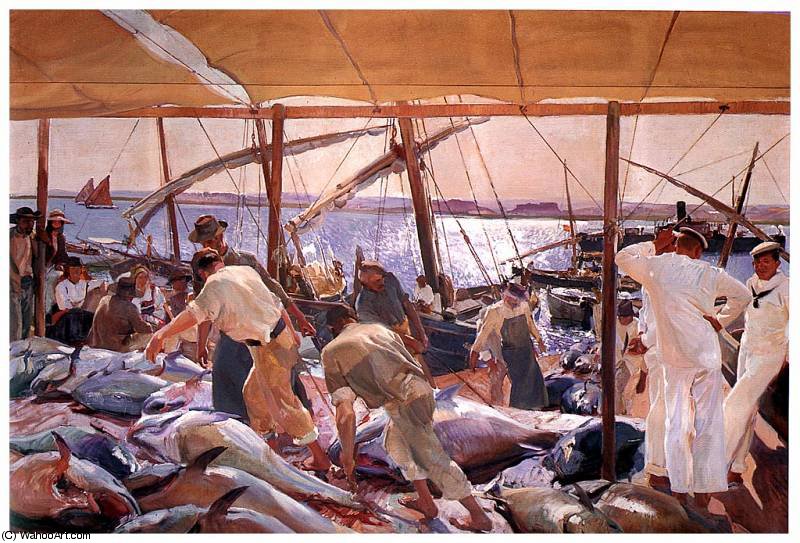 La Pesca Del Atun Ayamonte — Joaquín Sorolla Y Bastida