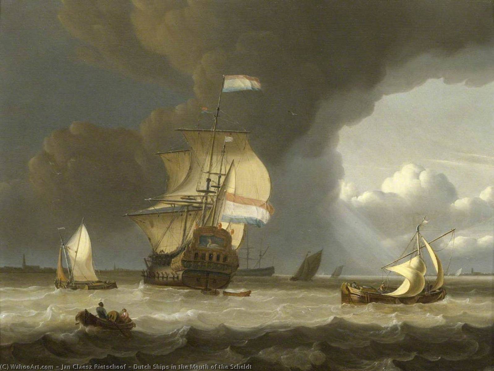 Dutch Ships In The Mouth Of The Scheldt — Jan Claesz Rietschoof