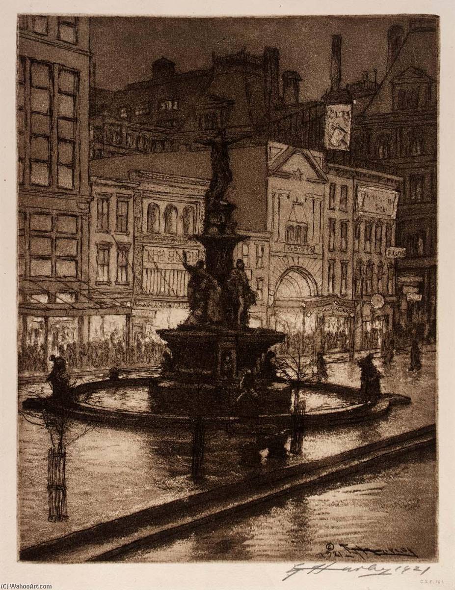 Fountain Square Night (cincinnati) — Edward Timothy Hurley