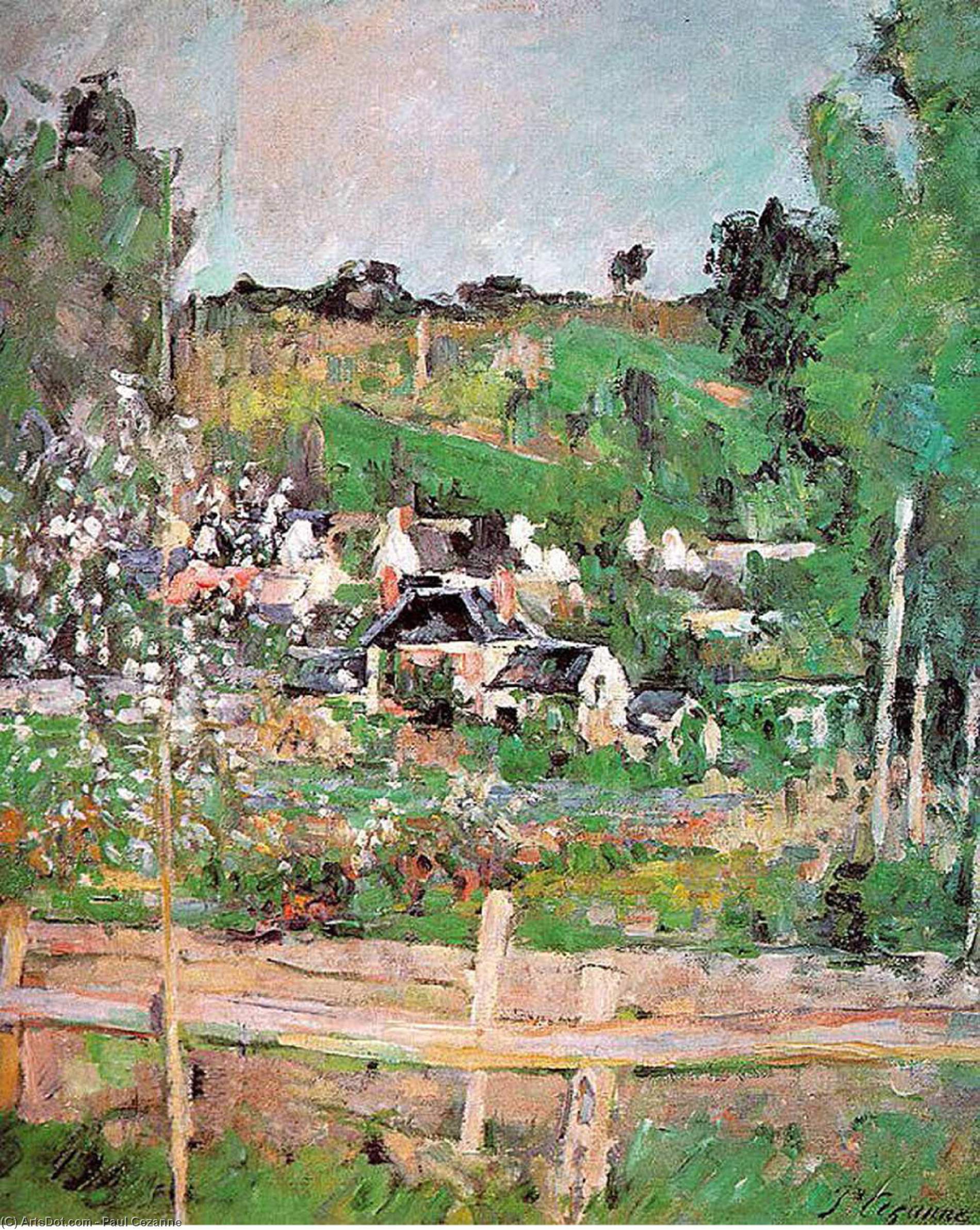 View Of Auvers Sur Oise — Paul Cézanne
