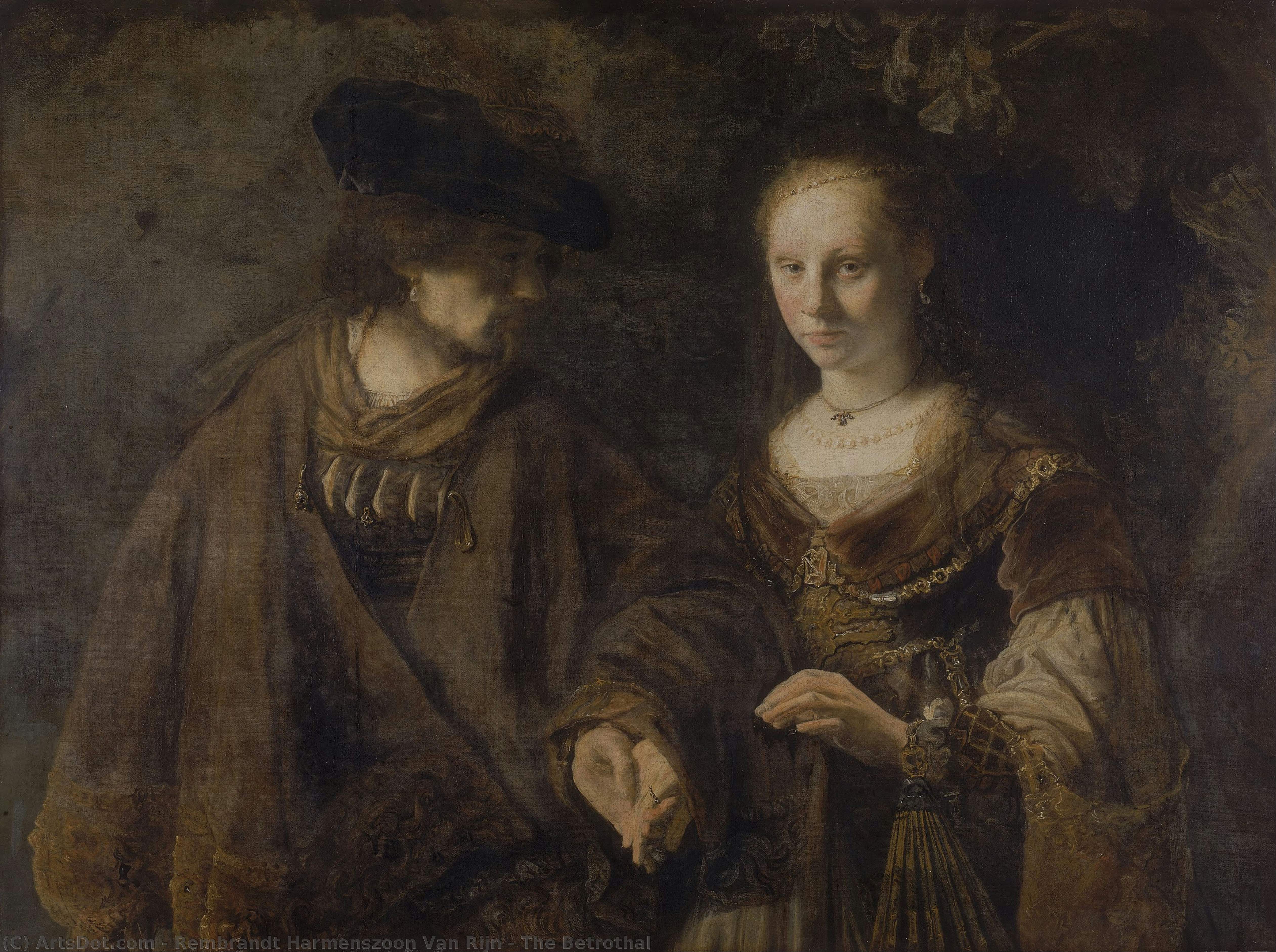 The Betrothal — Rembrandt Van Rijn