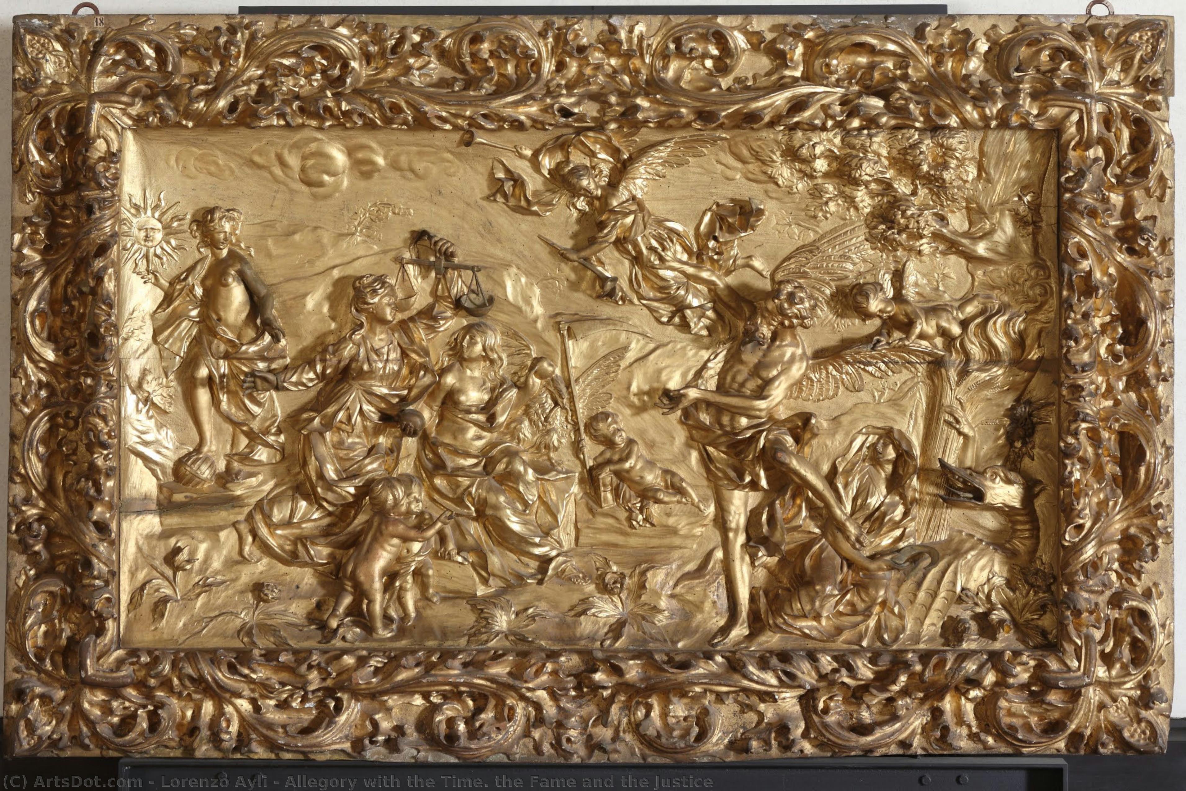 Allegory With The Time. The Fame And The Justice — Lorenzo Ayli