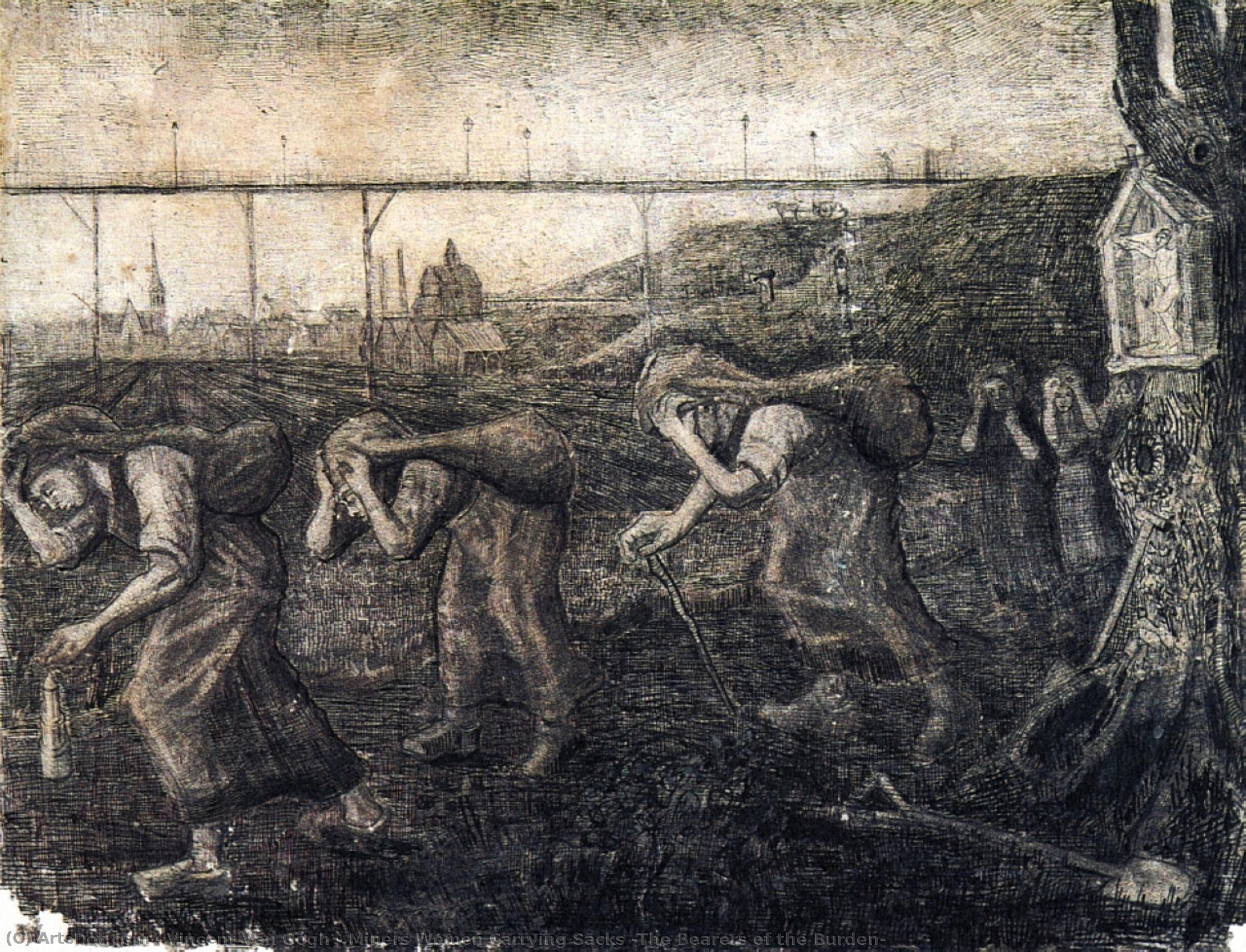 Mujeres Mineras Cargando Sacos — Vincent Willem Van Gogh