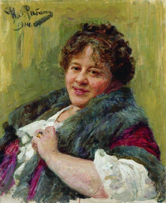 Portrait Of The Writer T.l. Shchepkina-kupernik — Ilya Yefimovich Repin