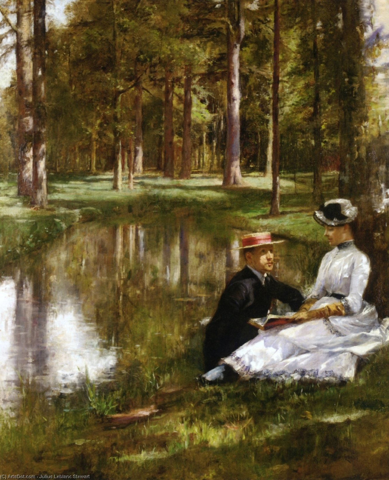 Reading (also Known As La Lecture) — Джулиус Леблан Стюарт
