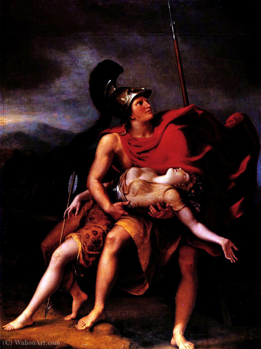 Achilles And Penthesilea — Johann Heinrich Wilhelm Tischbein (goethe Tischbein)