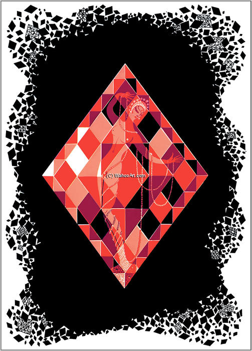 The Aces Diamonds — Erté