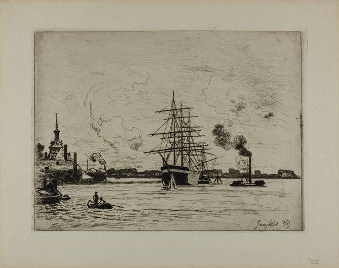 The Old Port Of Rotterdam — Johan Barthold Jongkind