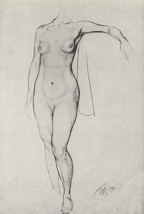 Female Model — Kuzma Petrov-vodkin