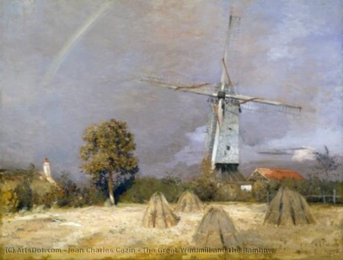 The Great Windmill And The Rainbow — Jean Charles Cazin
