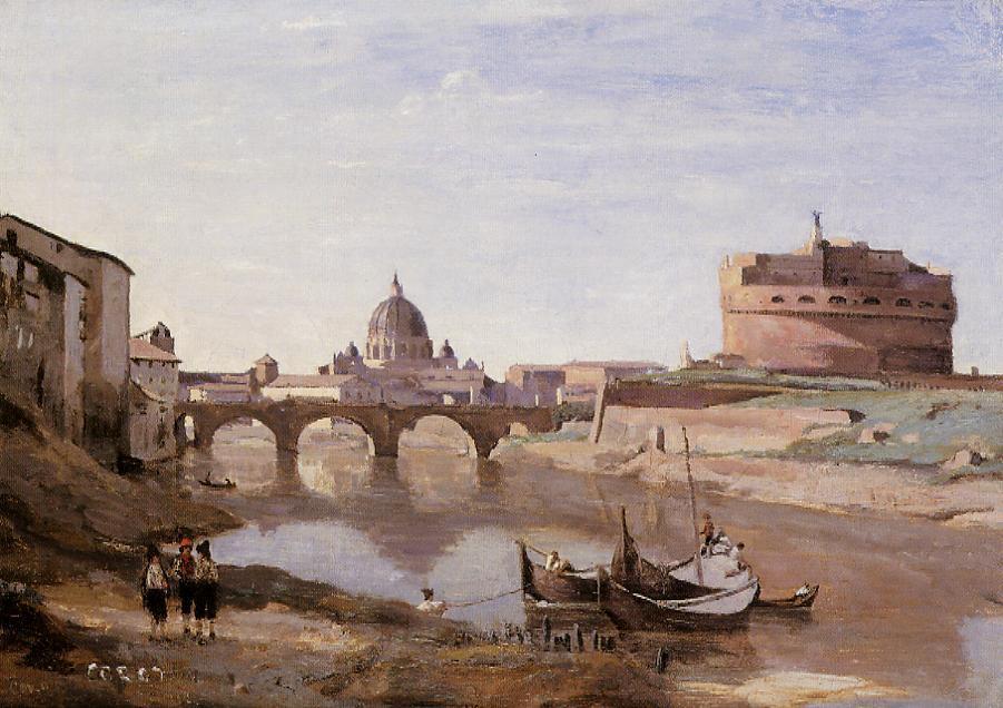 Rome - Castle Sant'angelo — Jean-baptiste-camille Corot