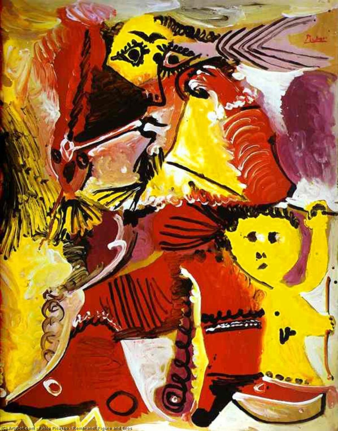 Rembrandt Figure And Eros — Pablo Picasso