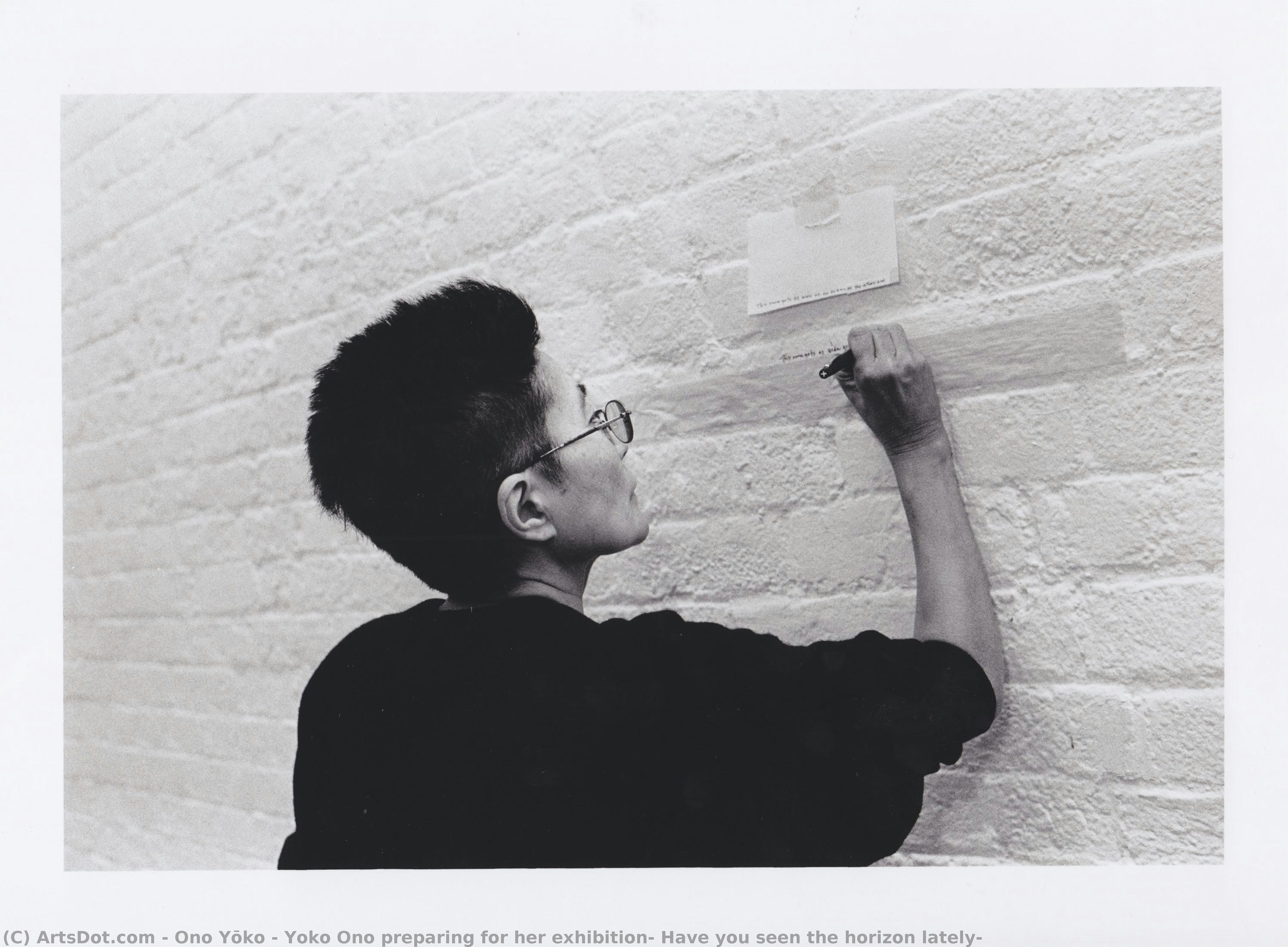 Yoko Ono Preparing For Her Exhibition, Have You Seen The Horizon Lately? — Ono Yōko