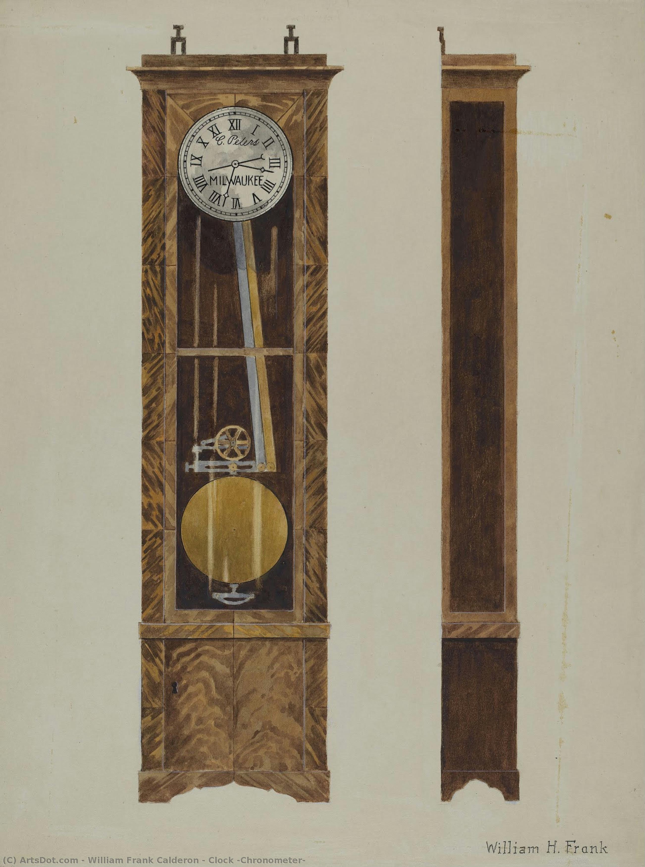 Clock (chronometer) — William Frank Calderon