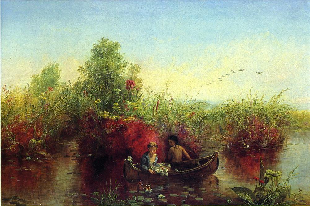 Gathering Waterlilies — Jerome B Thompson