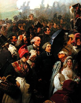 King Louis-philippe Visiting The Old Battlefield — Jean Baptiste Mauzaisse