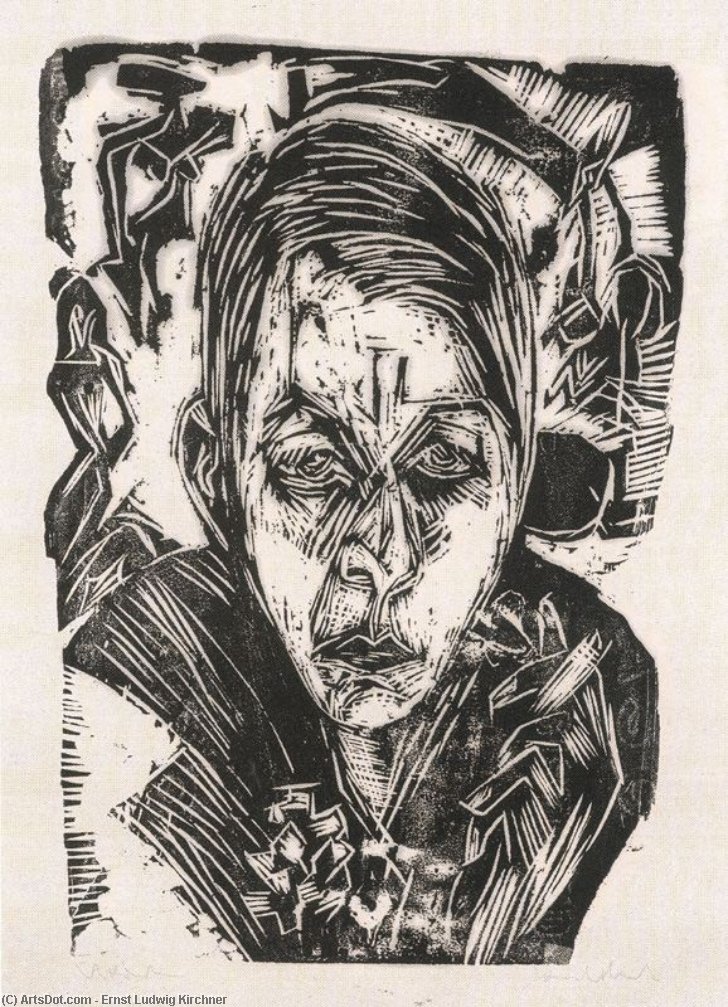 Young Girl With A Cigarette - Nele Van De Velde — Ernst Ludwig Kirchner