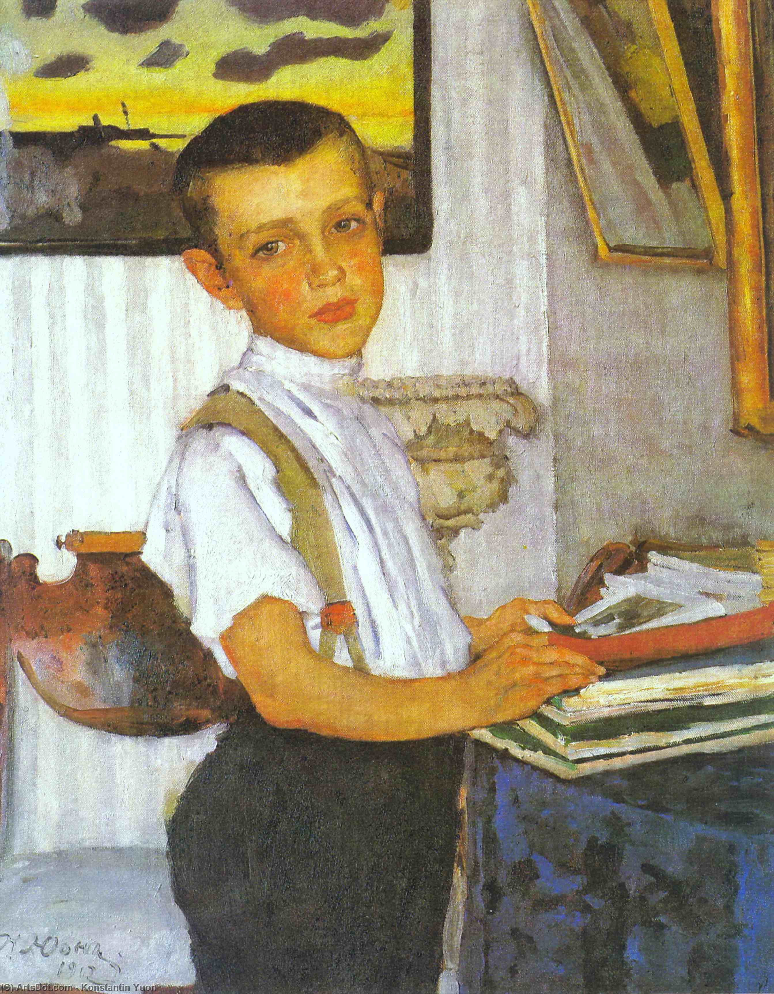Portrait Of Boris Yuon, Artist's Son — Konstantin Yuon