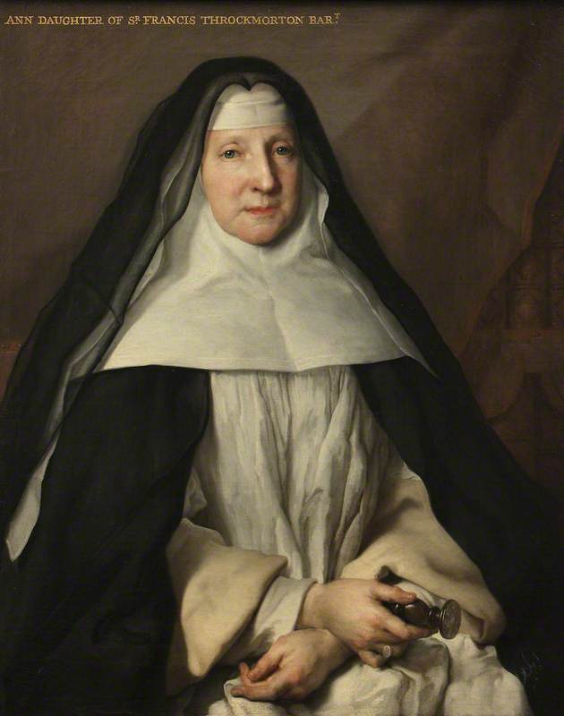 Anne Frances Throckmorton (1664–1734), Prioress Of The English Augustinian Convent Of Notre Dame De Sion, Paris — Nicolas De Largillière
