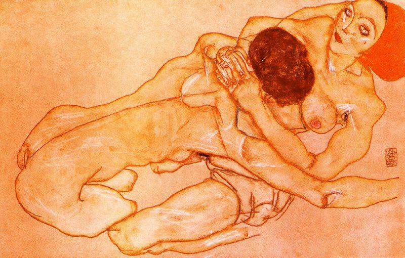 Two Girls (lovers) — Егон Шиле