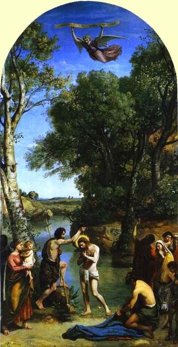The Baptism Of Christ — Jean-baptiste-camille Corot