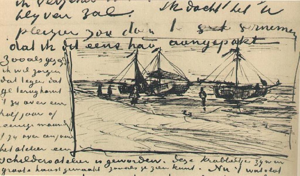 Beach And Sea — Vincent Willem Van Gogh