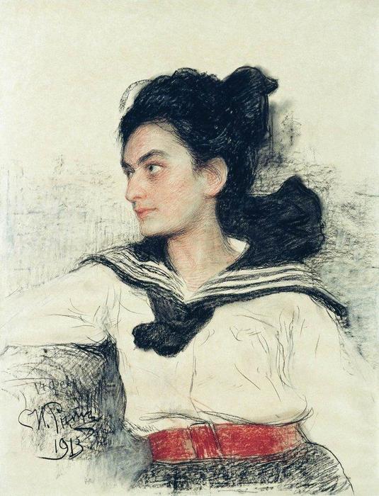 Portrait Of Maria Osipovna Lowenfeld — Ilya Yefimovich Repin