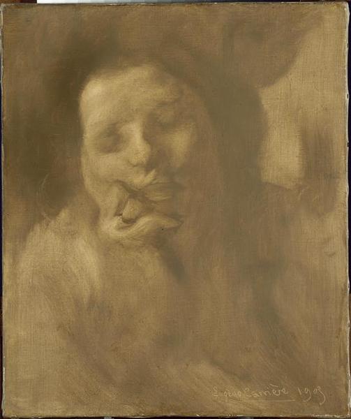 Nelly Carrière (fille De L'artiste) — Eugène Anatole Carrière