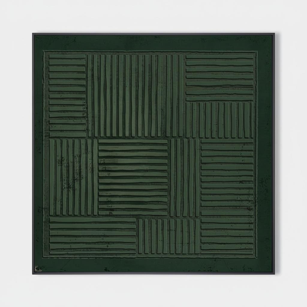 Monolithic Verdant Grid: A Meditative Study In Deep Forest Relief And Shadow — David Moreau