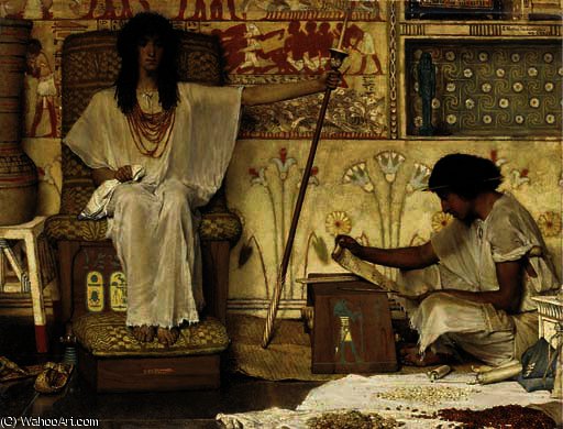 Joseph, Overseer Of Pharoah's Granaries — Lourens Alma Tadema