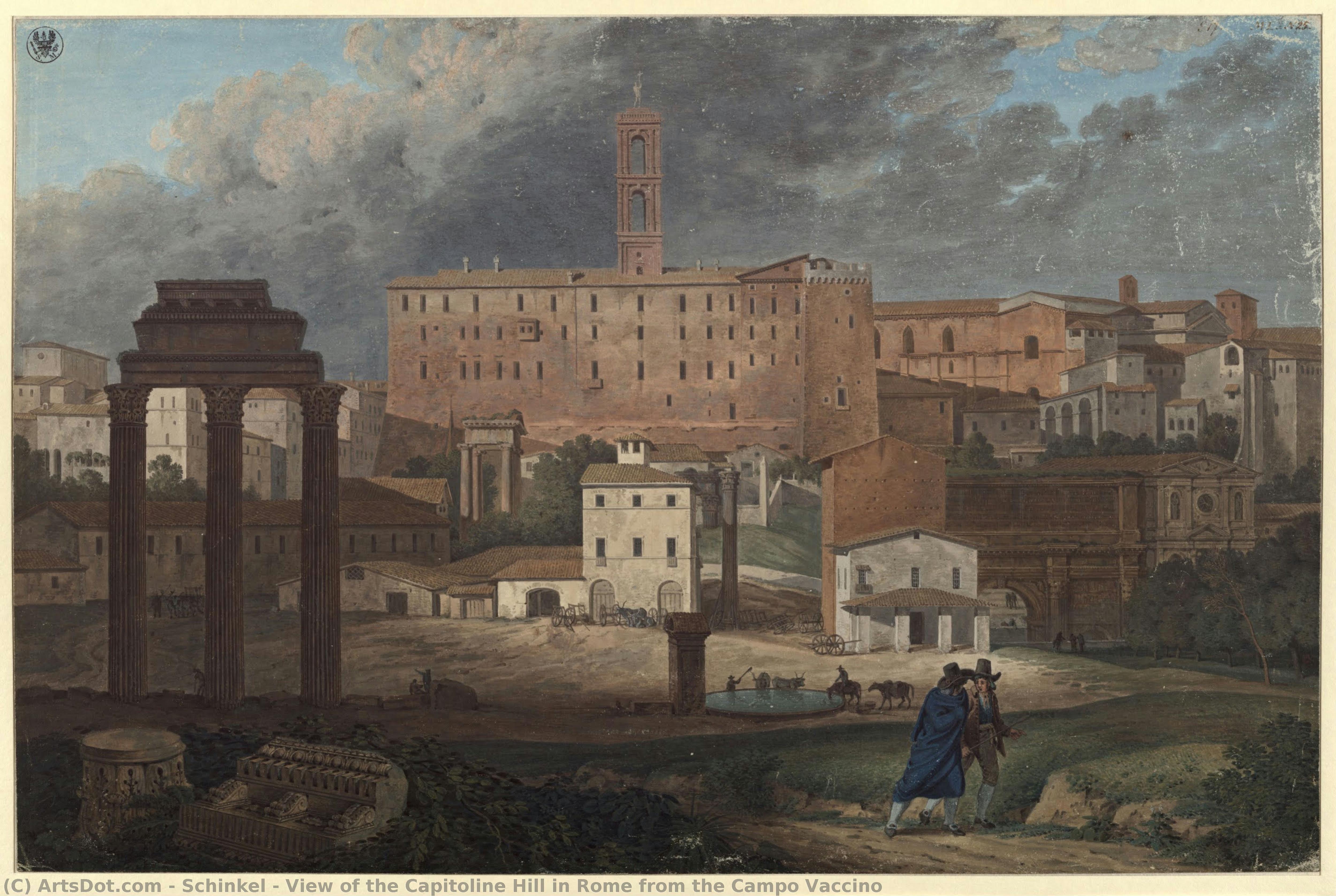 View Of The Capitoline Hill In Rome From The Campo Vaccino — Karl Friedrich Schinkel