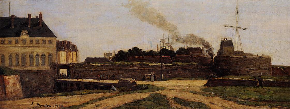 Le Havre, The Town Hotel And The Francois I Tower — Eugène Ludović Boudin