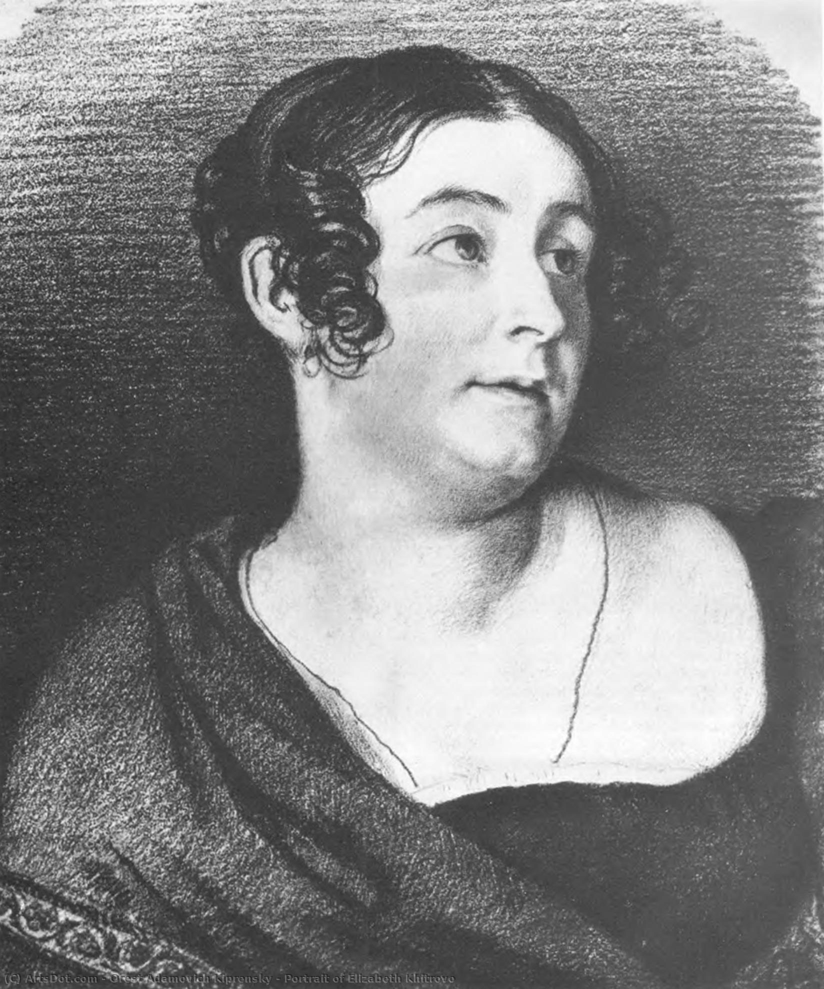 Portrait Of Elizabeth Khitrovo — オレスト・キプレンスキー