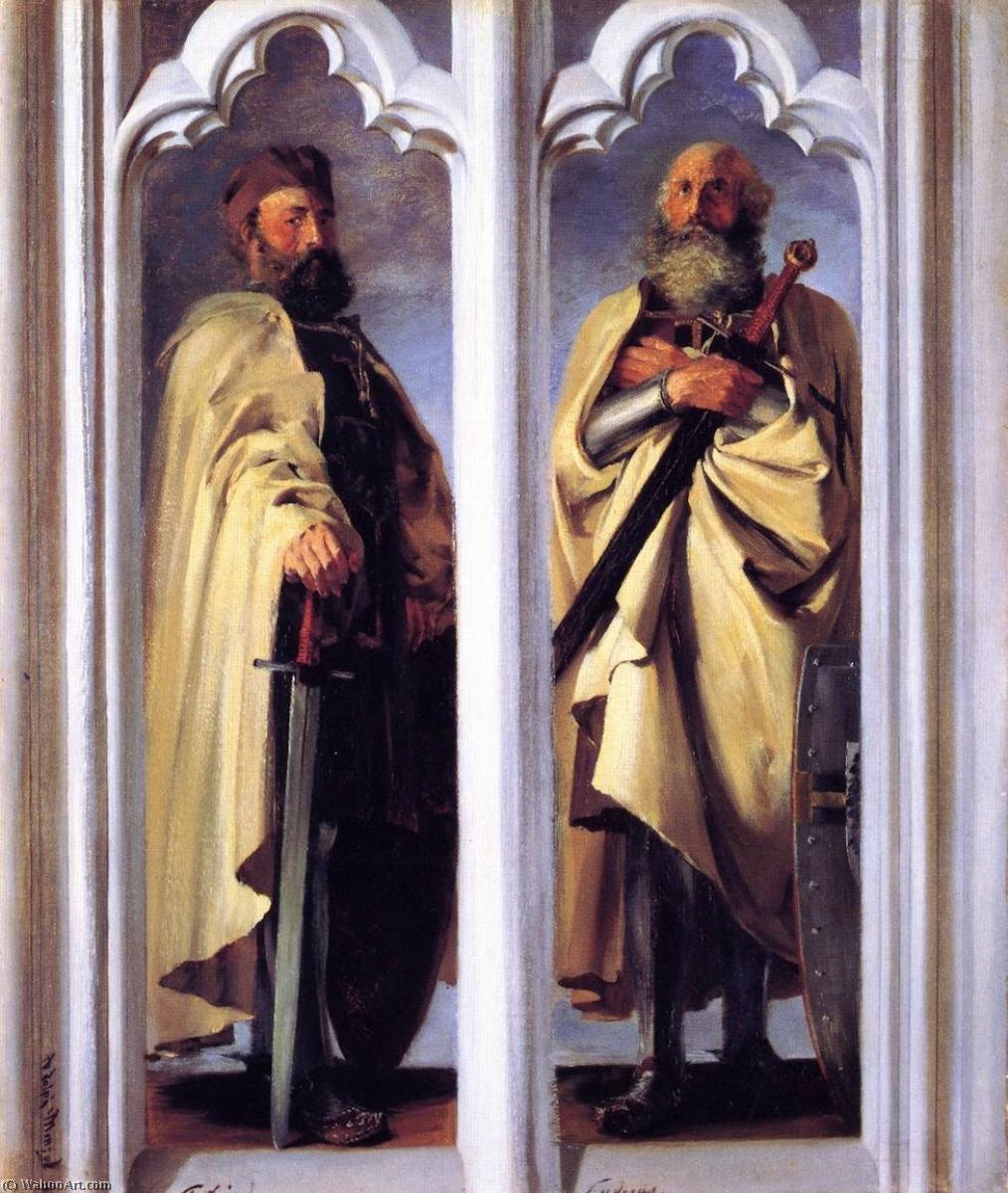 The Grand Masters Siegfried Von Feuchtwangen And Ludger Von Braunschweig (sketch) — Adolph Von Menzel