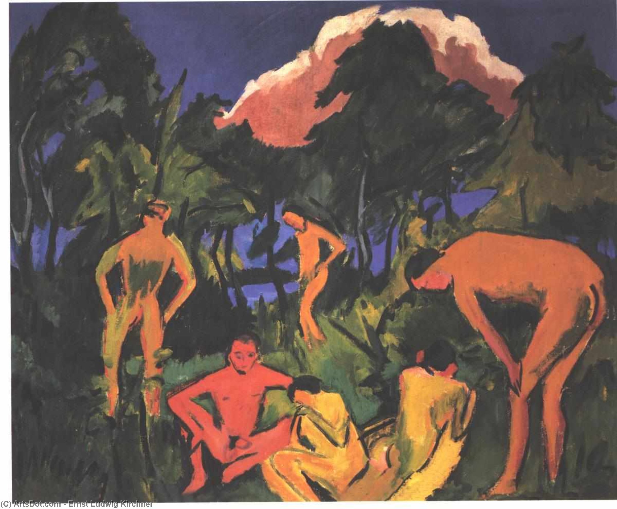 Nudes In The Sun — Ernst Ludwig Kirchner