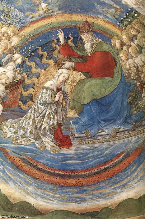 Spoleto-coronation Of The Virgin (detail) — Filippo Di Tommaso Lippi