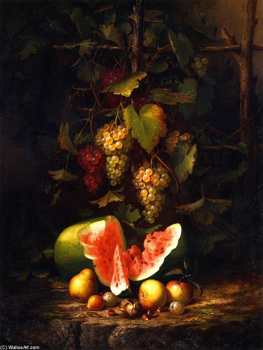 Still Life With Grapes And Watermelon — Paul Lacroix