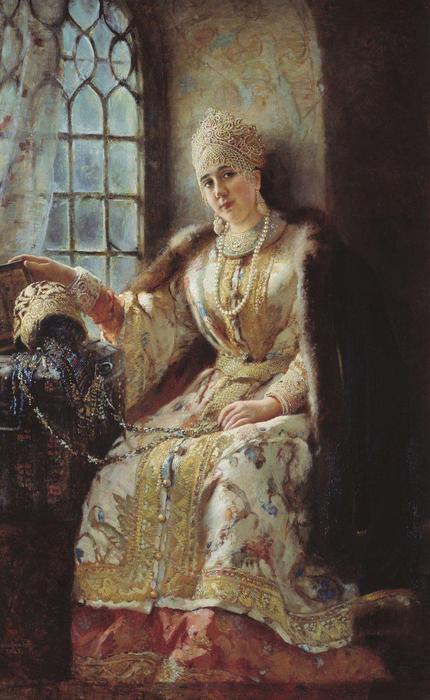 Boyar's Wife At The Window — Konstantin Yegorovich Makovsky