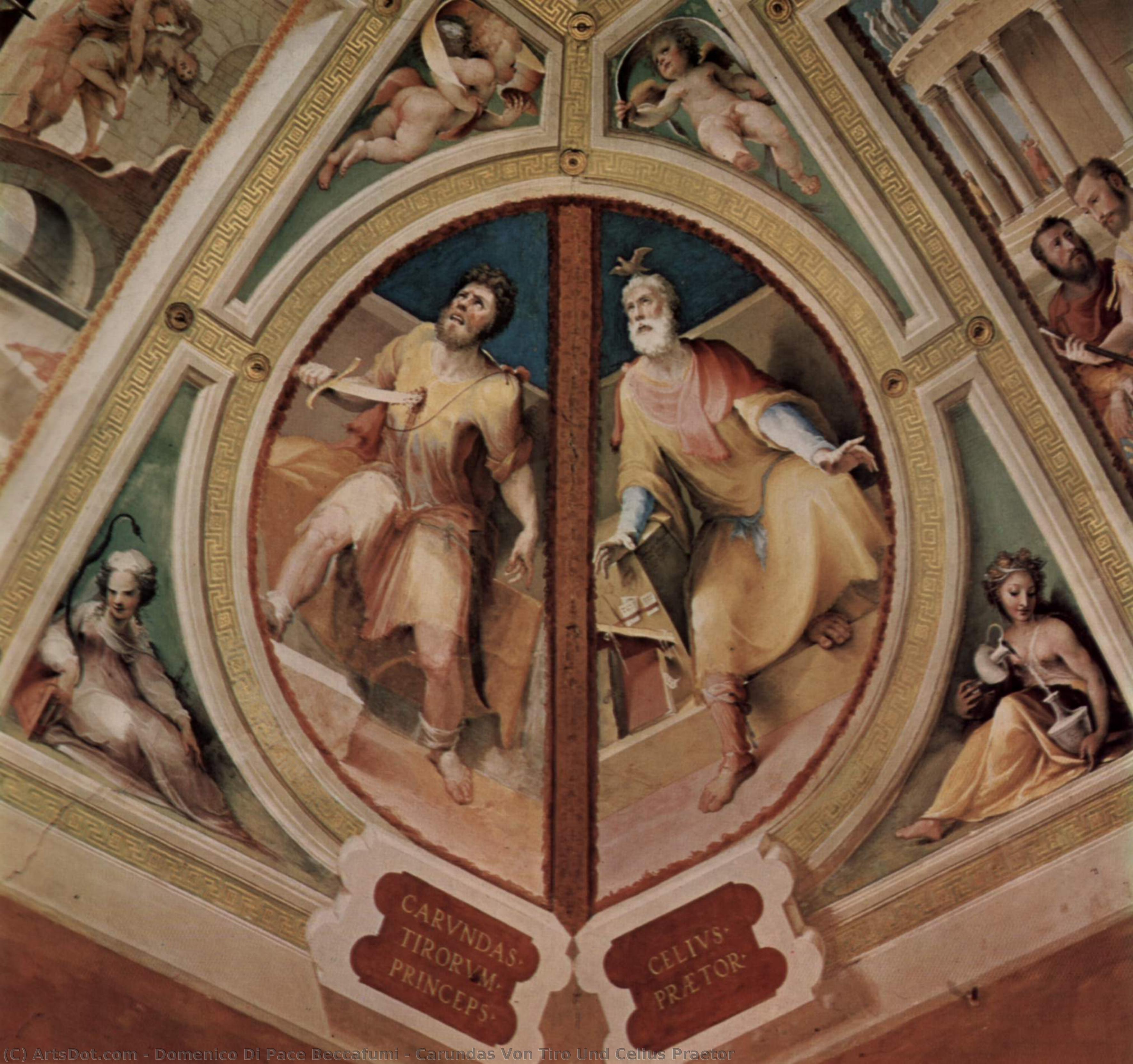 Carundas Von Tiro Und Celius Praetor — Domenico Di Pace Beccafumi